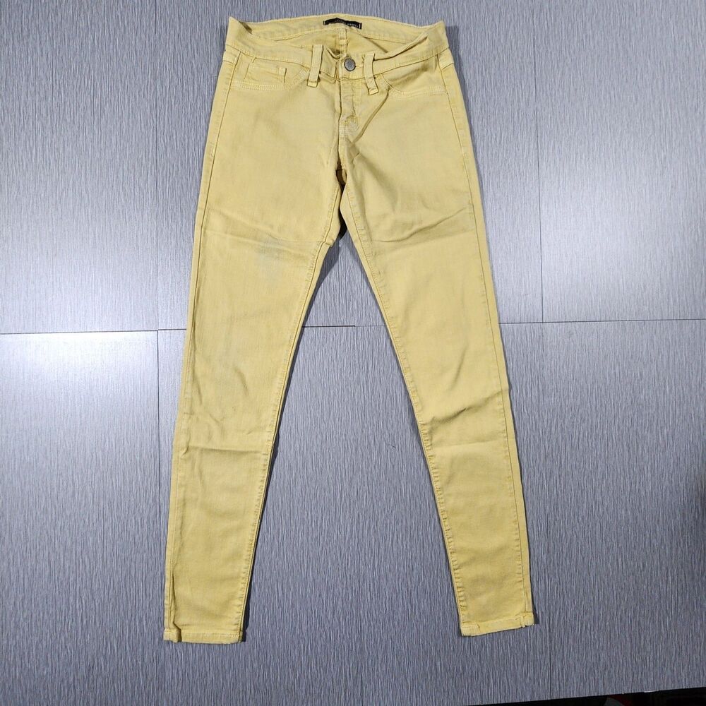 Flying Monkey Low Rise Skinny Jeans Light Yellow Denim Wash Juniors Size 5